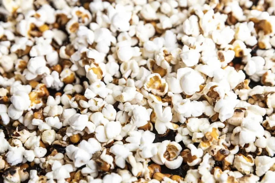 Popcorn fertig Nahaufnahme