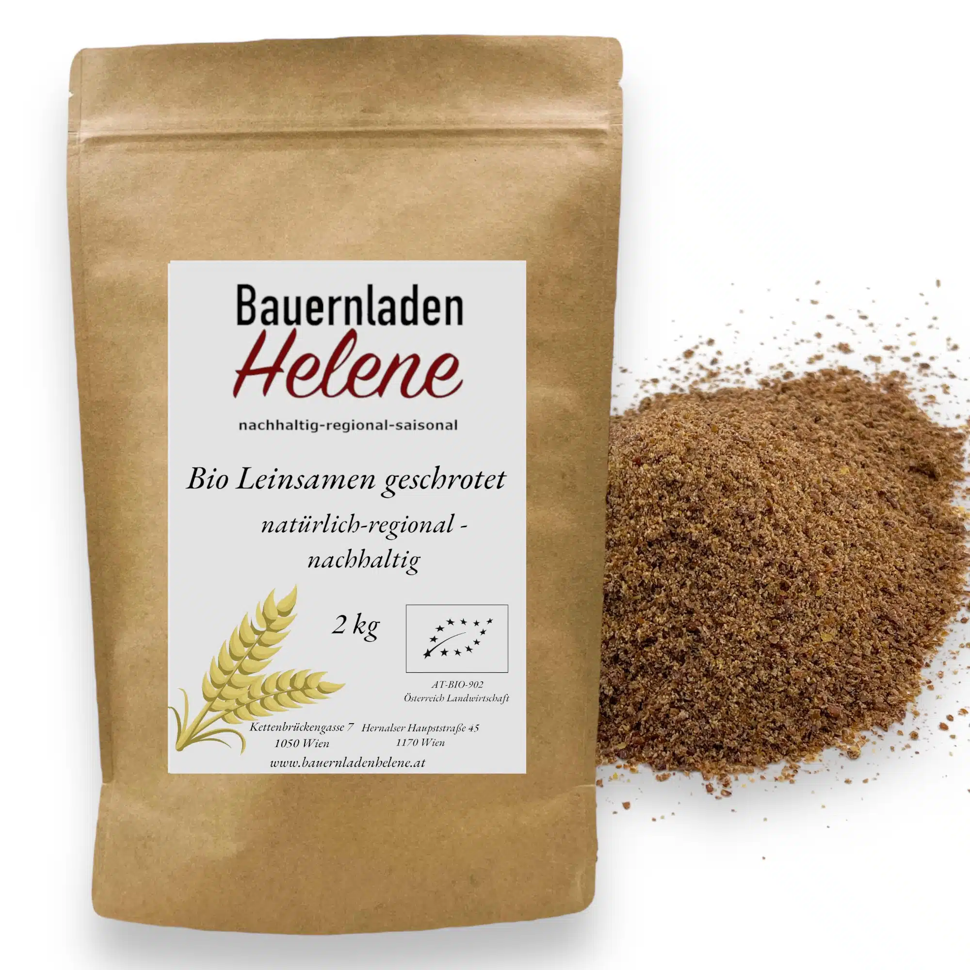 Bauernladenhelene – Bio Leinsamen geschrotet 2kg
