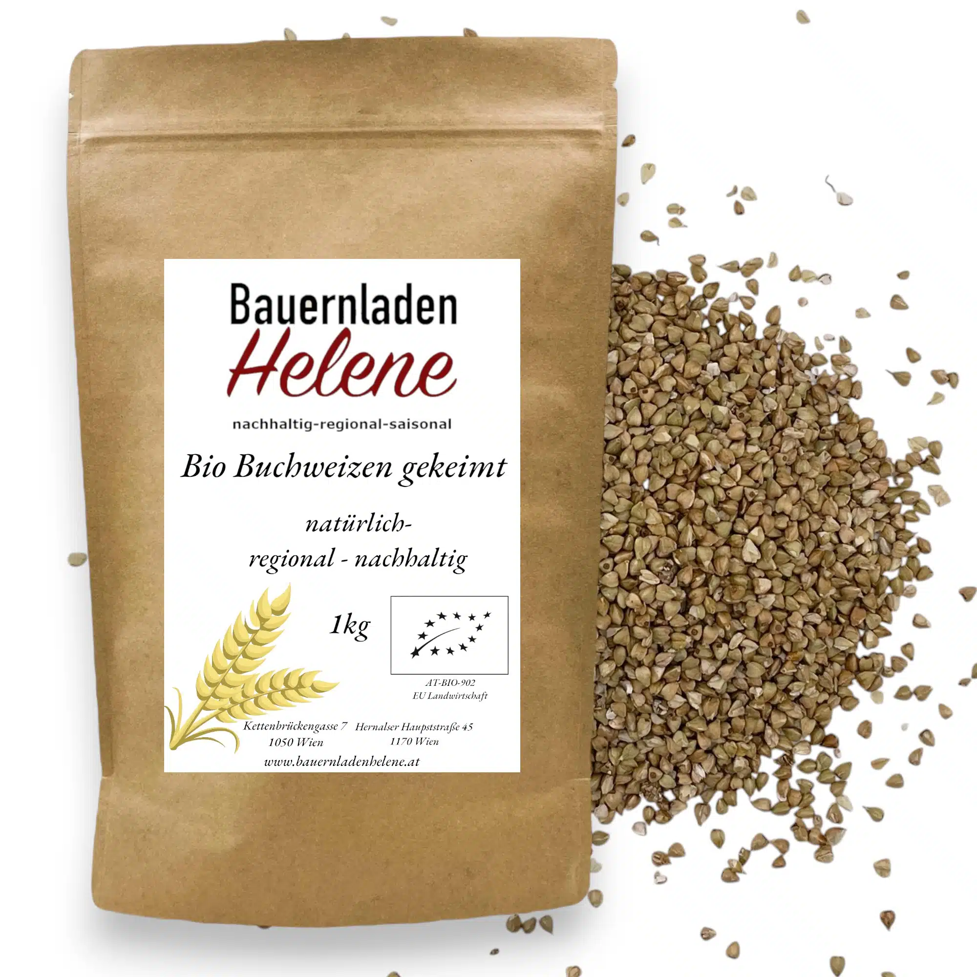 Bauernladenhelene – Bio gekeimter Buchweizen, 1kg