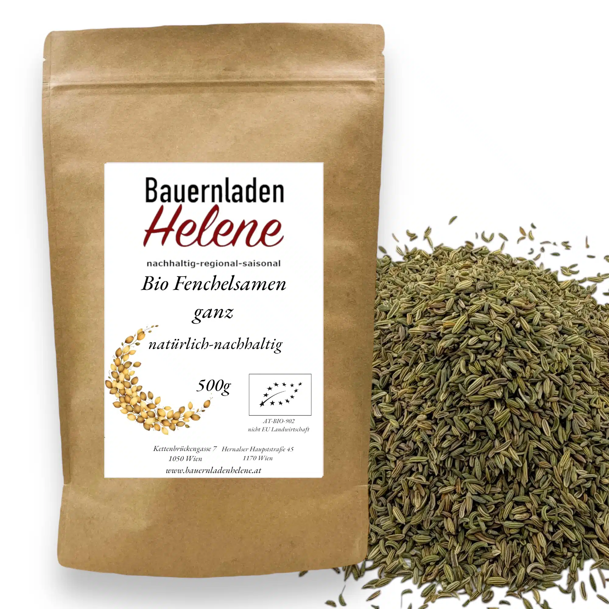 Bauernladenhelene – Bio Fenchelsamen, 500g