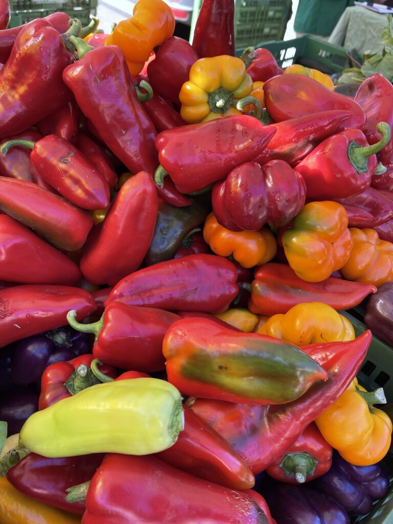 Rote Paprika am Naschmarkt