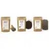 Entdecker-Set von Bauernladenhelene: Bio Schwarzer Knoblauch, Bio gekeimte Brokkoli-Samen 250 g, Bio gekeimter Hanf 500 g